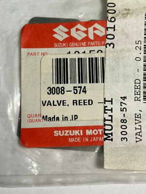 NEW OEM SUZUKI VALVE REED REEDS 0.25  MULTIPLE APPLICATIONS  3008-574  FAST SHIP