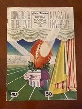 Vintage UB University of Buffalo Bulls vs Niagara Football Program Civic Stadium