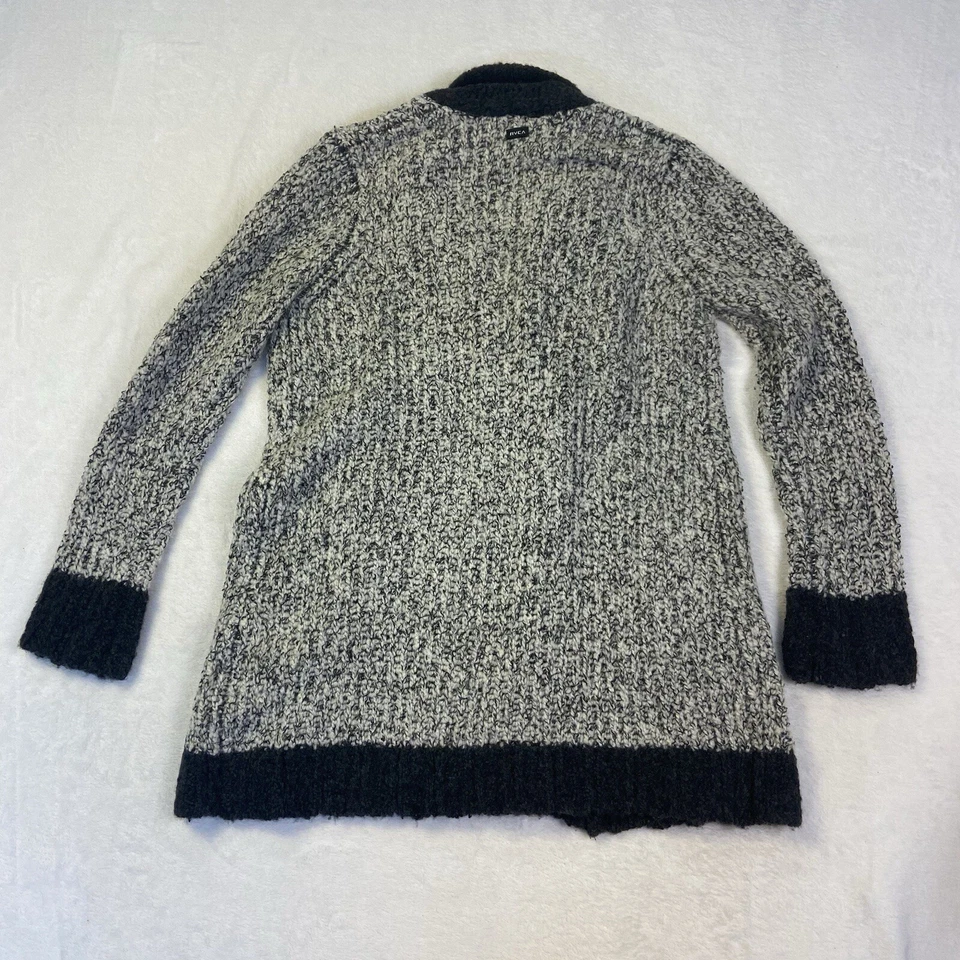 RVCA Women’s Size XS Still Free Grey Cardigan Sweater - Image 3 of 4