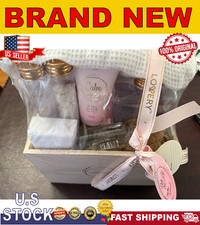 Beauty and Bath Gift Set - Home Spa Gift Basket with Milky Coconut, Vitamin E