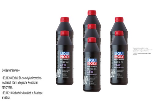 7L LIQUI MOLY Motocicleta Aceite de Tenedor For С K Oil 75W Medio Luz Horquilla - Imagen 1 de 3