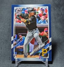 Jared Oliva Blue Rookie RC 2021 Topps Series 2 Card #471 Pittsburgh Pirates. rookie card picture