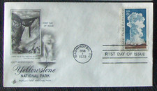 US FDC SC #1453 Yellowstone National Park ArtCraft 1972.