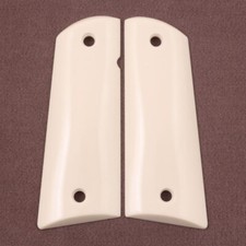 KSD Brand Colt 1911 FIT Model Compatible Ivory Acrylic Grips