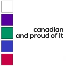 Canadian Proud Pride, Vinyl Decal Sticker, Multiple Colors & Sizes #2530