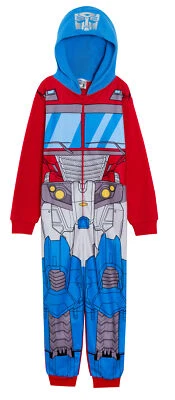 Jungen Dress Up Transformers All In One Optimus Prime Hummel Fleece Pyjama Schlafanzug