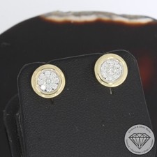 Wert 2450 € Brillant Ohrstecker (0,40 carat) 585 14 Karat Gelb Gold
