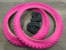 New PINK Kids Bicycle Tires and Tubes 16 x 2.125 Fits 1.75 1.95 BMX 16" Girls