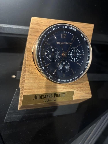 【Near Mint】Audemars Piguet Desk / Table Clock / Alarm Clock Code11.59 With Box - Picture 1 of 5