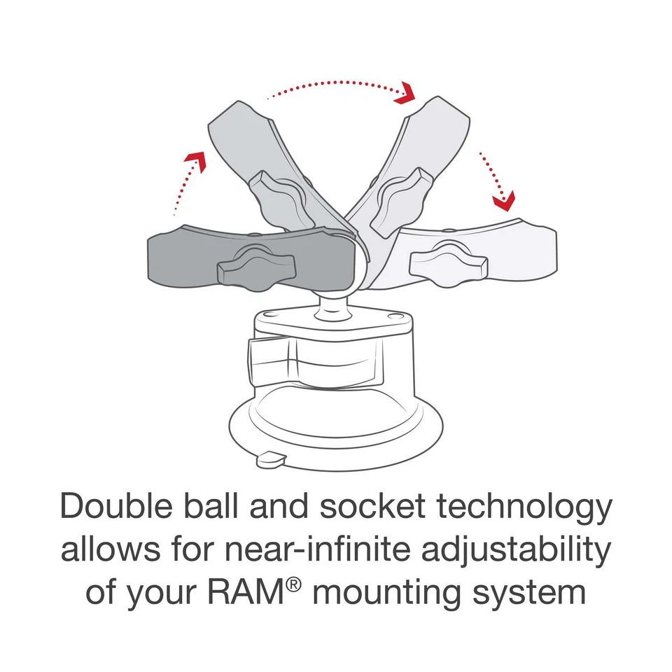 RAP-B-166-UN7U RAM X-Grip Phone Mount with Twist-Lock Suctio... - Image 3 of 4