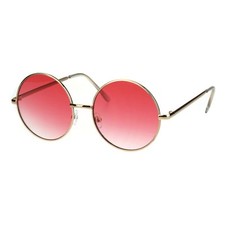 Round Circle Metal Frame Sunglasses Women's Fashion UV400