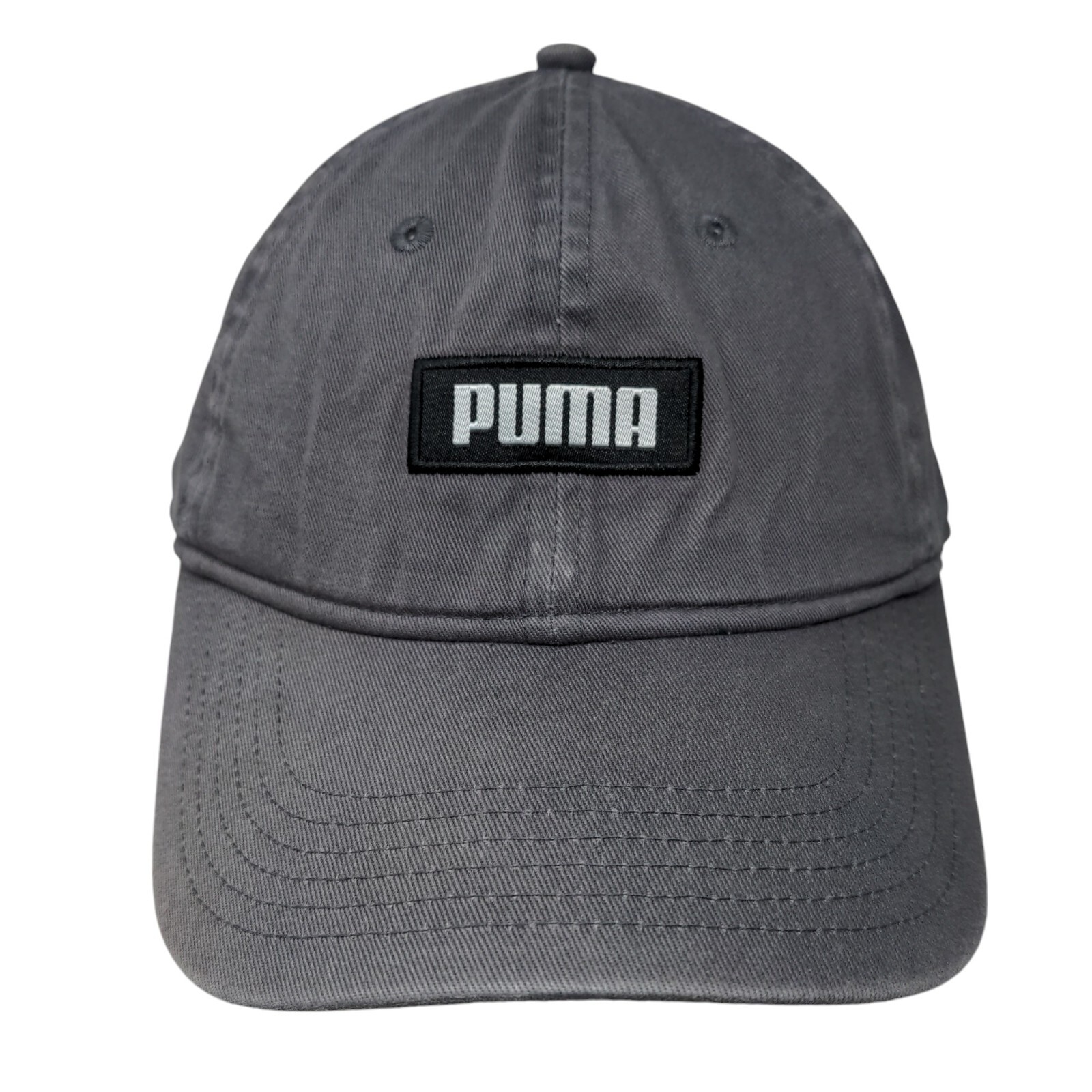PUMA Patch Slideback Hat Gray One Size Adjustable… - image 1
