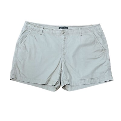 Short Eddie Bauer Travex Femme Taille 10 – Beige Chino – Randonnée – Très Bon état