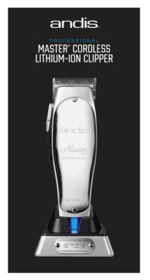 Andis Master Cordless Lithium Ion Clipper MLC Item#12470 120-240V