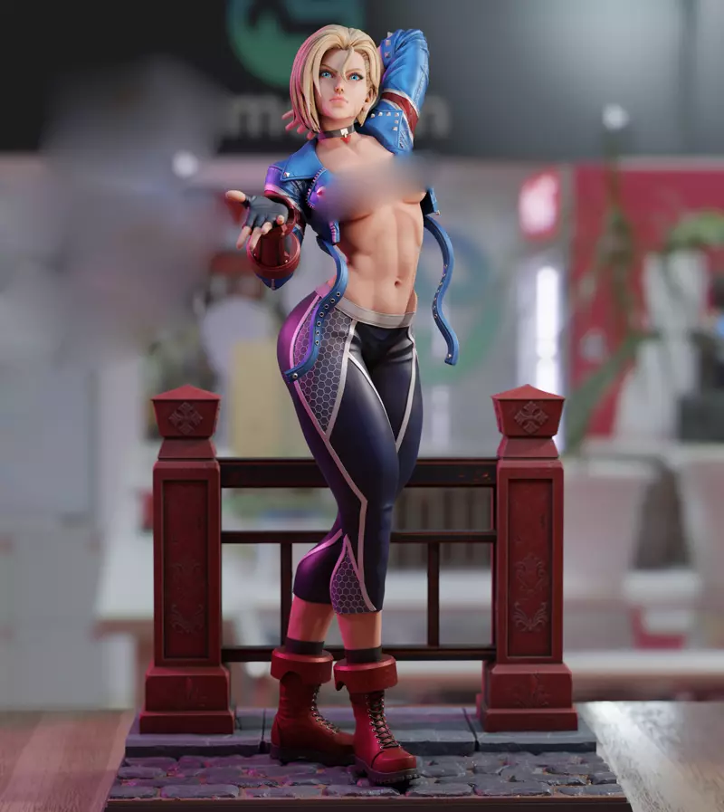 Lindenking a507 street fighter cammy branco 1/6 3d resina garagem figura  kits gk modelo sem pintura branco-coleção de filme para pintor