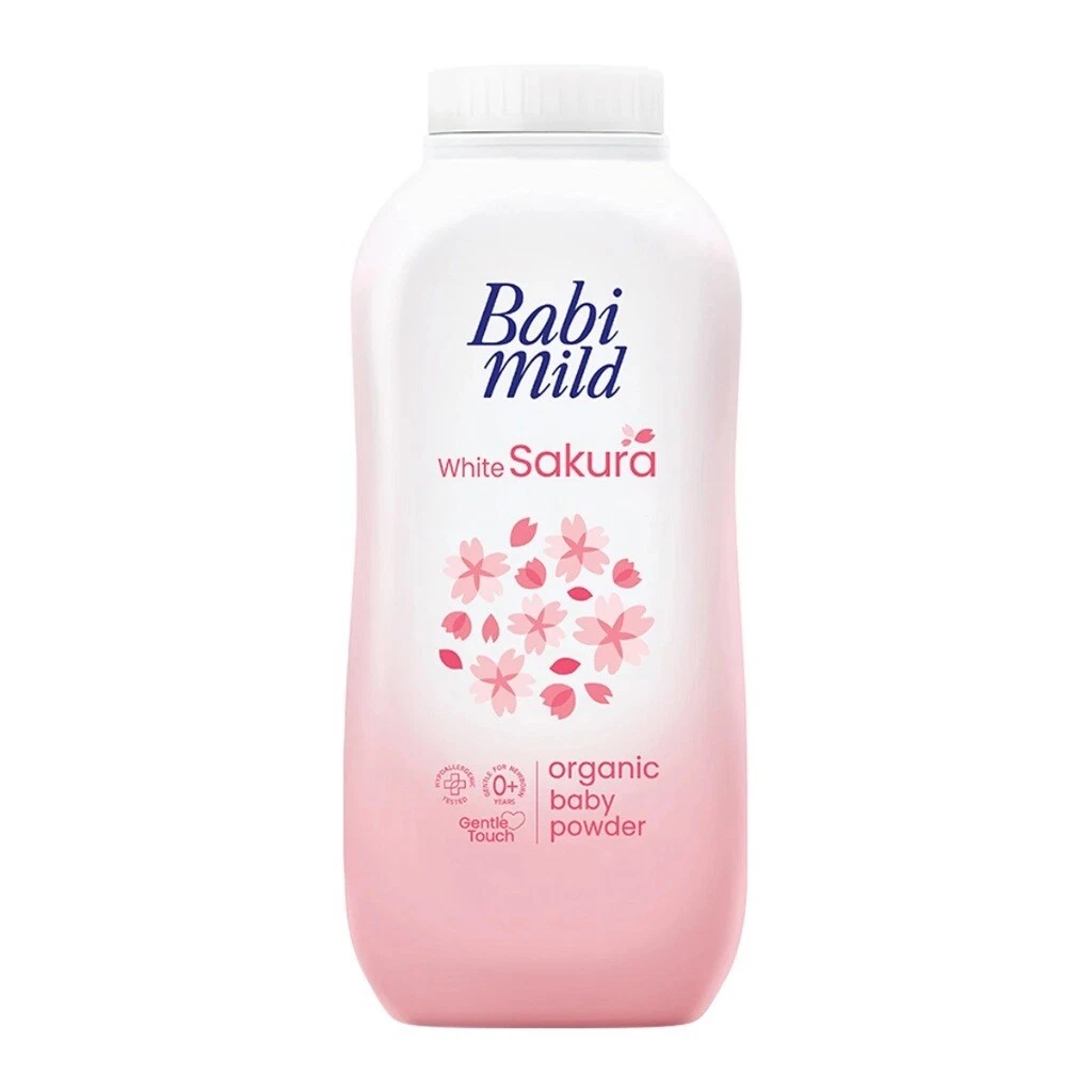 Babi Mild White Sakura Organic Baby Powder Gentle Plus For 0+ New Born 350 g.
Opens in a new window
