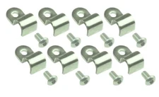 Stainless Steel 3/8" Brake/Fuel Line Clamp and Screw Kit Hotrod Streetrod Ratrod