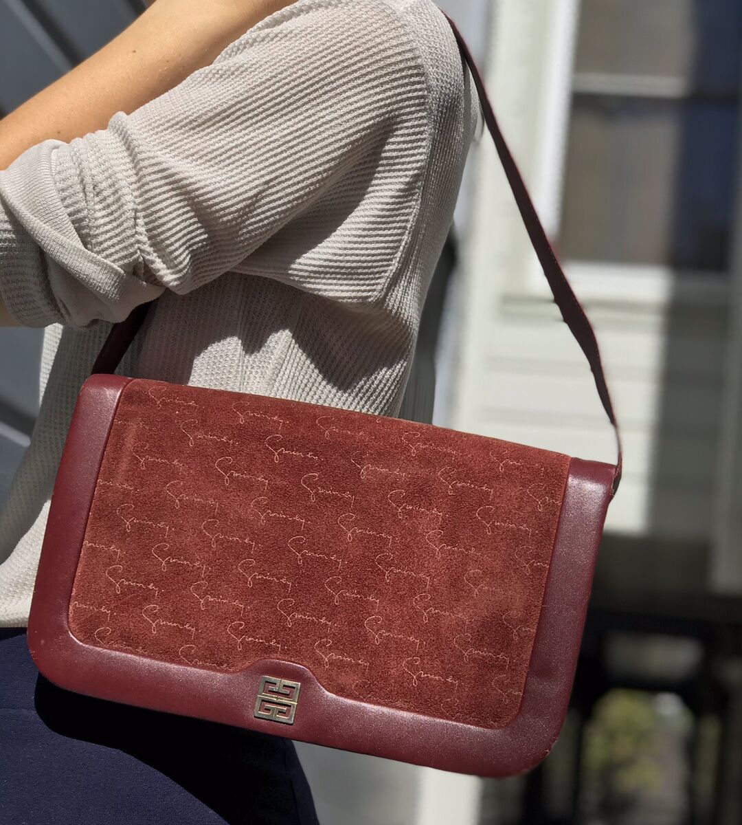 Sac GIVENCHY Vintage Purse Made in Spain Signature Logo Red Sac GIVENCHY Vintage Purse Made in Spain Signature Logo Red