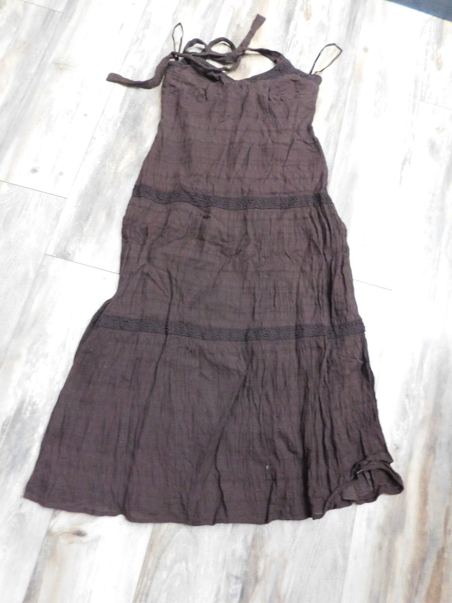 tommy hilfiger brown dress NWT Tommy Hilfiger Women's Yellow Brown Plaid A-Line Dress main image 1