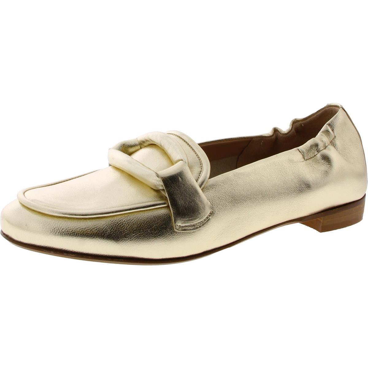 Женские мокасины-пенни Ron White из искусственной кожи Fibi Gold 9.5 Medium (B,M) BHFO 5020