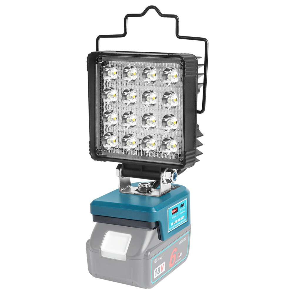 Cordless LED Work Light for Makita 14.4 18V Battery ,5800LM with Fast USB Charge 5