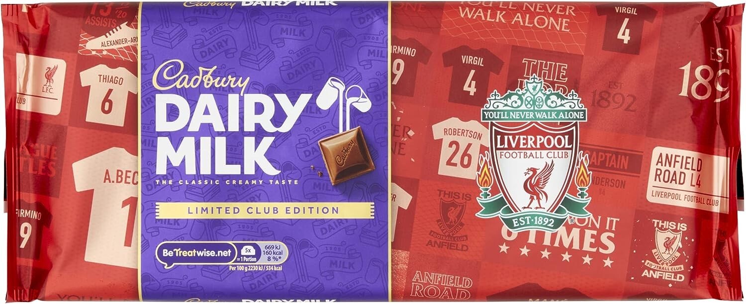 Cadbury Dairy Milk Liverpool Football Club Edition Chocolate Gift Bar