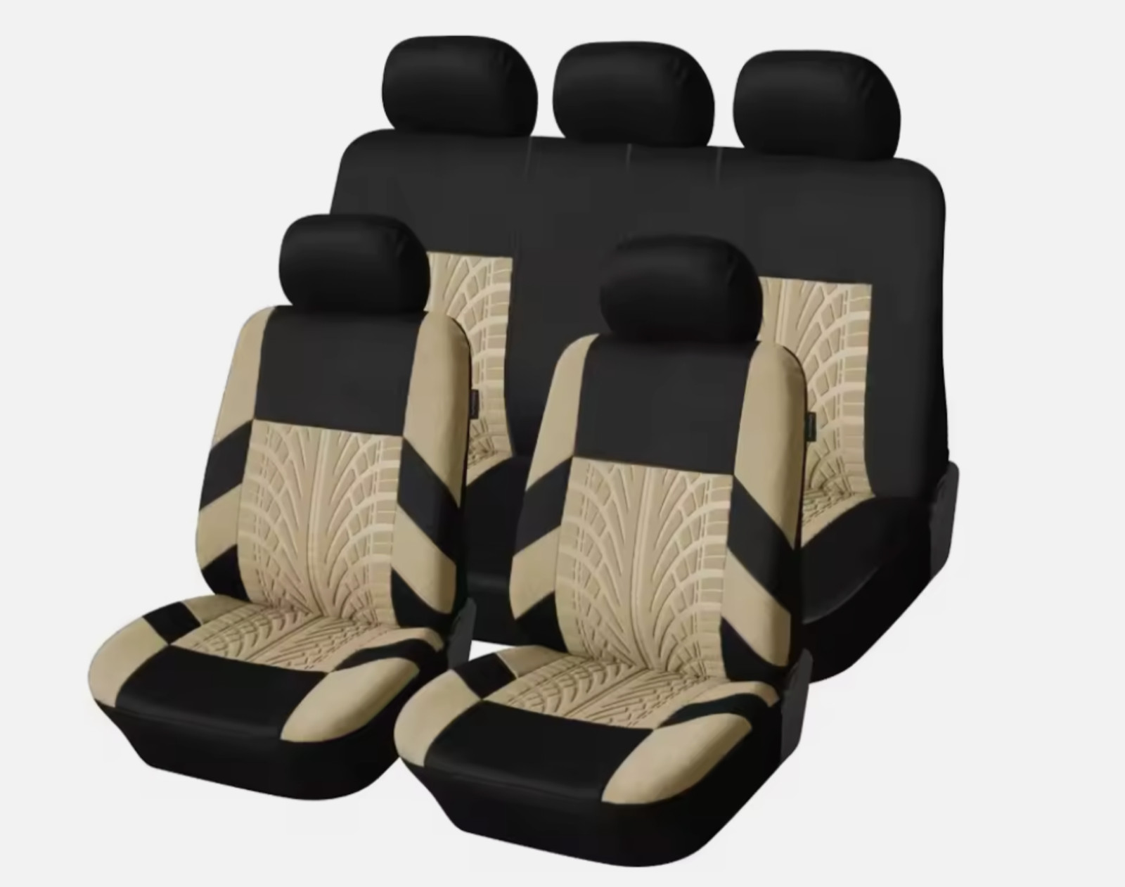 Housses de siège auto 5 places beige pour protéger votre voiture des aventures en famille