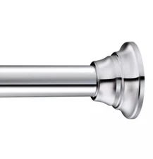 Moen TR1000CH 44” - 72” Adjustable Tension Straight Shower Curtain Rod in Chrome