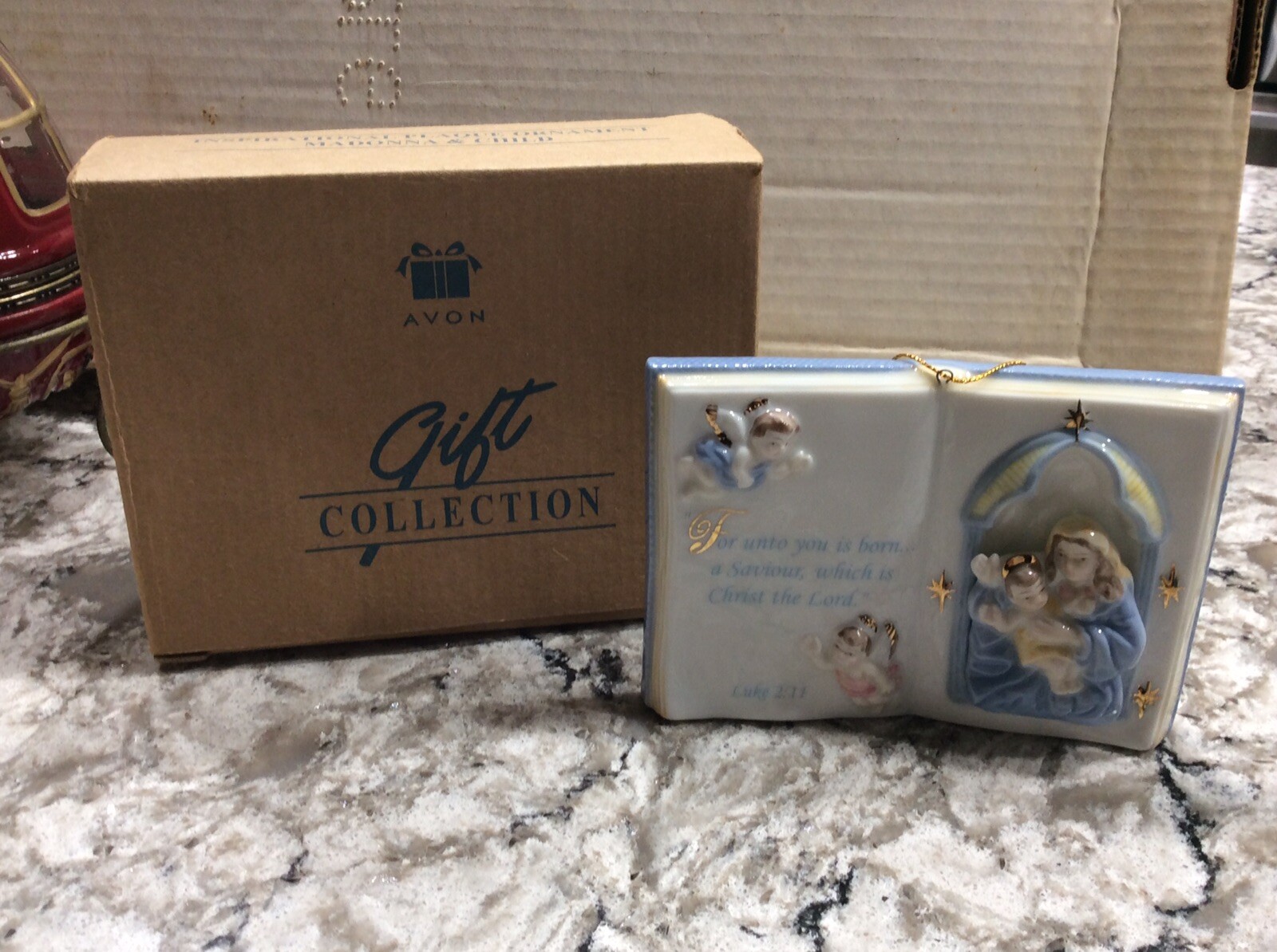 Avon Gift Collection Inspirational Plaque Ornament Madonna Child In  Original Box | Ebay
