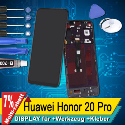 Display Für Huawei Honor 20 Pro Komplettes Bildschirm Lcd Touch Schwarz Rahmen +