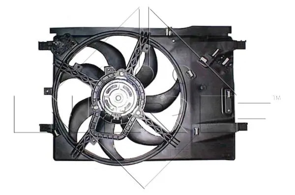 Ventola radiatore Ventola singola 47236 NRF per OPEL FIAT - Immagine 2