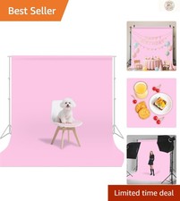 Versatile 3x5FT Pink Background for Portraits, Parties  Product Photography