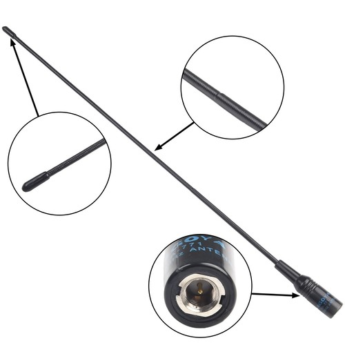 Long Range Dual Band 144MHz 430MHz SMAMale Radio Antenna for YAESU NAGOYA NA771 - Zdjęcie 7 z 12