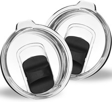 Magnetic Tumbler Lids 20 Oz Spill Proof Replacement Covers 2 Pack