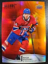 Nick Suzuki 2021-22 Upper Deck Allure Rainbow Red-Orange #R-66 Card Montreal