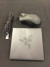 Razer Naga MMOG Gaming Mouse Model NO. RZ01-0028 Blue Light TESTED/WORKING