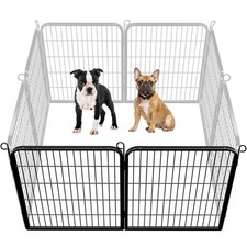 Dog Playpen Outdoor Puppy Exercise Pen Indoor Portable Pet Fence, 32", 2 Panels