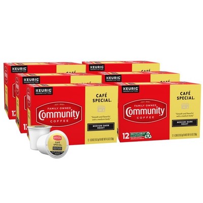 Community Coffee Cafe Special, MediumDark Roast, KCup for Keurig Brewers, 12 ...
