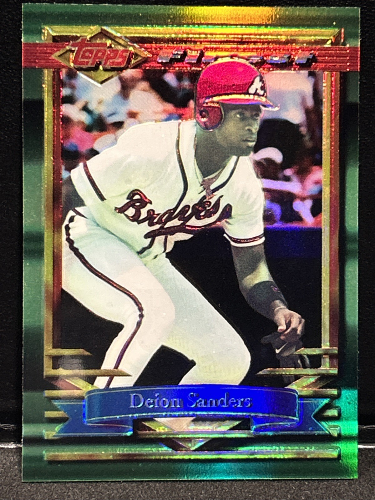 1994 Topps Finest DEION SANDERS REFRACTOR #22 Braves