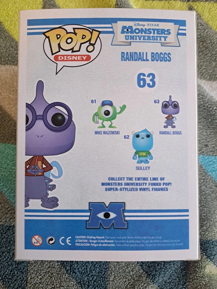 Randall Boggs Pop 63 - Monsters University Funko Pop! 2013 abovedado + protector Foto 4 de 4