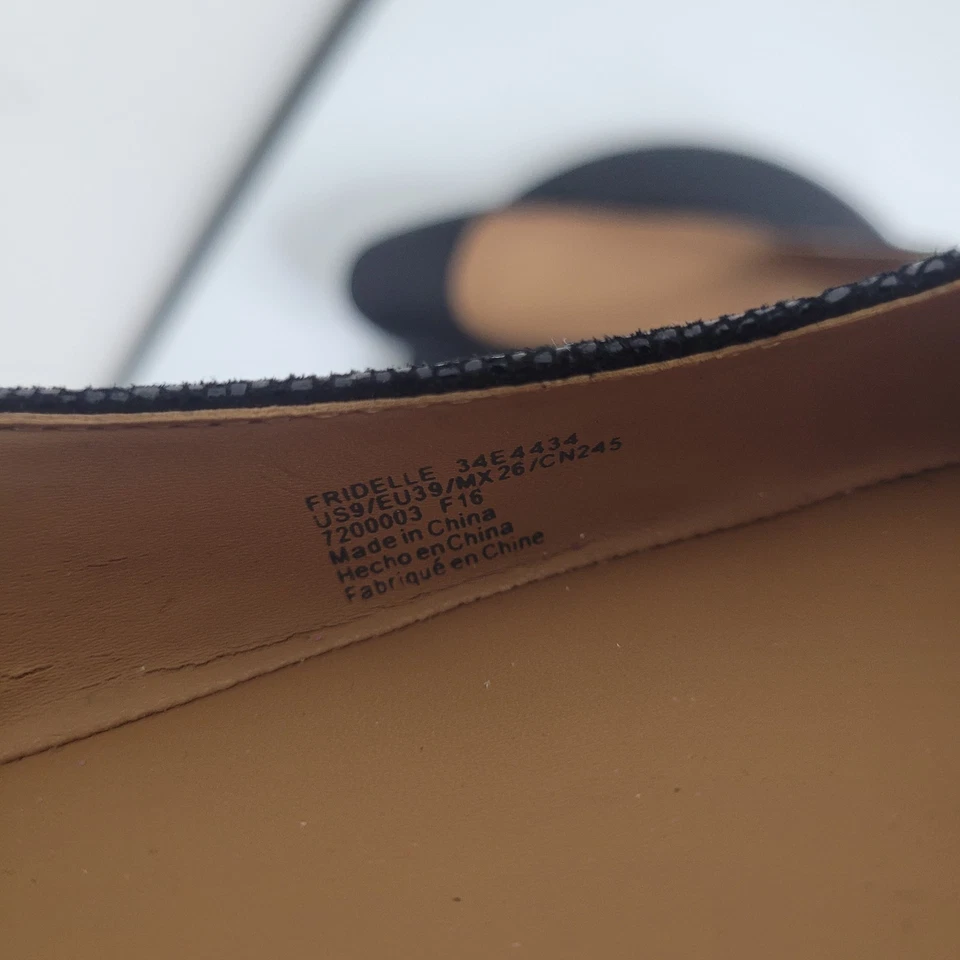 Calvin Klein Talla 9 Zapatos Planos Slip On Punta Redonda Tacón Bajo Grietas Foto 4 de 4