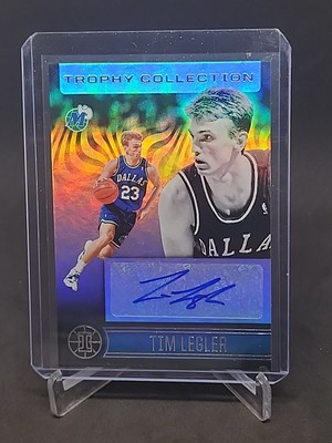 2020-21 Panini Illusions Tim Legler Trophy Collection Auto #TC-TIM Mavericks