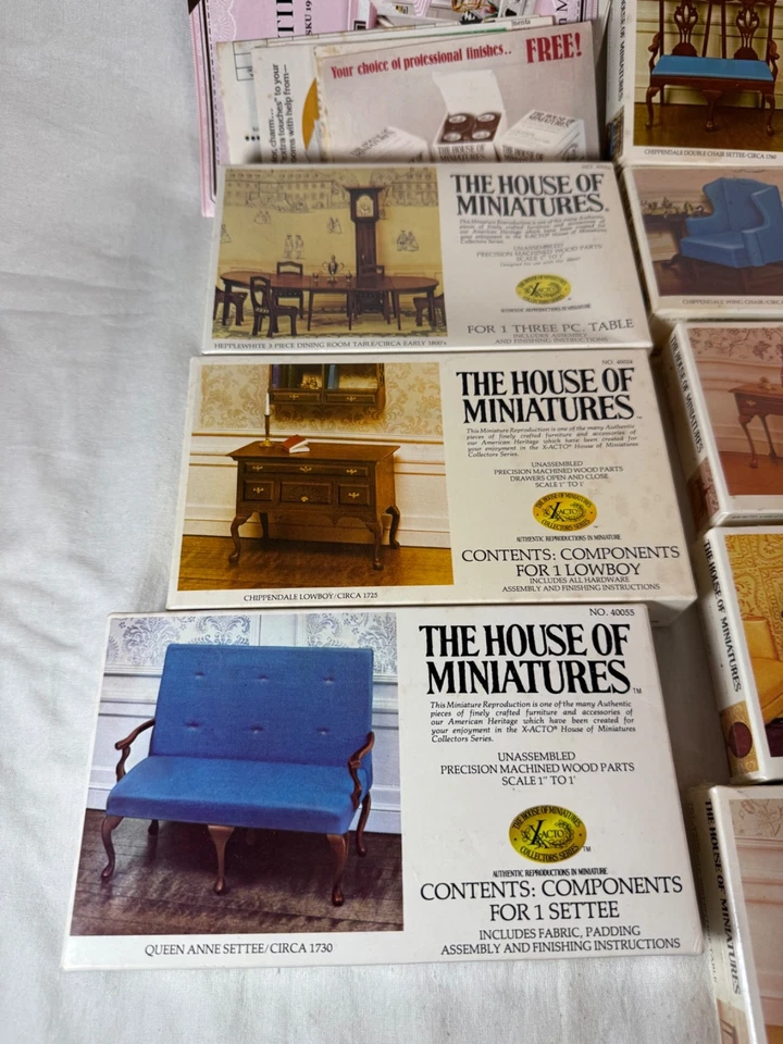Vintage House Of Miniatures 1970s XACTO Collectors Series LOT OF 14 UNUSED PACKS - Image 3 of 4