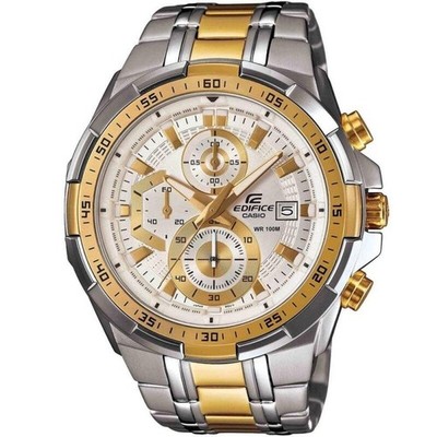 Casio Edifice EFR-539SG-7AV Men's Chronograph Watch - Silver & Gold Two-Tone