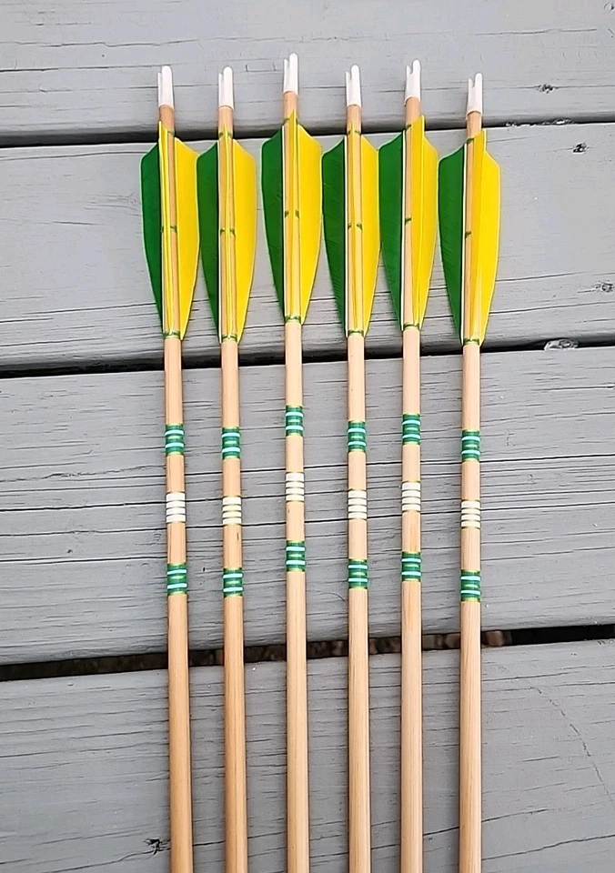 Half Dz Cedar Arrows 11/32" Right Wing Fletch 5" 40-50# With 130gn Field Points - Image 3 of 4