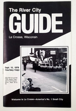 1978 La Crosse Wisconsin WI River City Guide Tourist Vintage Travel Booklet