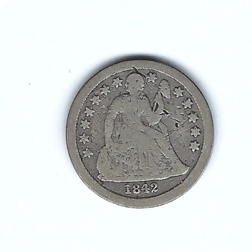 VG 1842 SEATED LIBERTY DIME