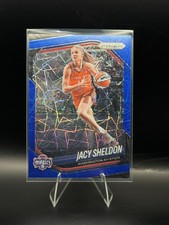2025 WNBA Prizm Jacy Sheldon Blue Velocity Prizm Card #113 