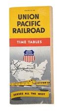 Union Pacific Railroad Timetables September 1960 Vintage Travel Guide Ephemera