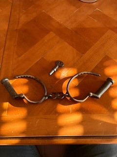 Very Old Clejuso Darby Handcuffs Handcuffs Handcuffs Rare